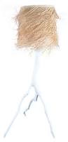lampadaire bois blanc & fibre